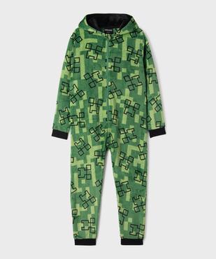 Combinaison pyjama à capuche garçon - Minecraft vue1 - MINECRAFT - GEMO