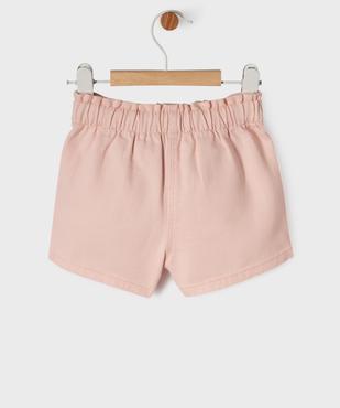 Short en twill de coton bébé fille vue6 - GEMO(BEBE DEBT) - GEMO