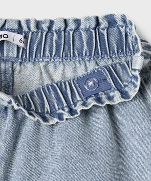 Short en jean à volants avec taille ajustable fille vue4 - GEMO (ENFANT) - GEMO