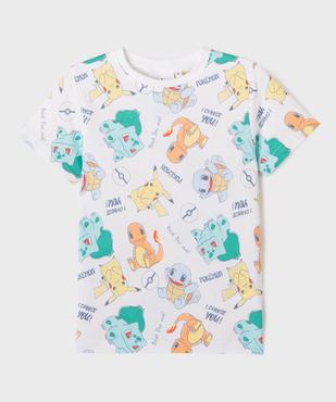 Tee-shirt manches courtes imprimé garçon - Pokemon vue1 - POKEMON - GEMO