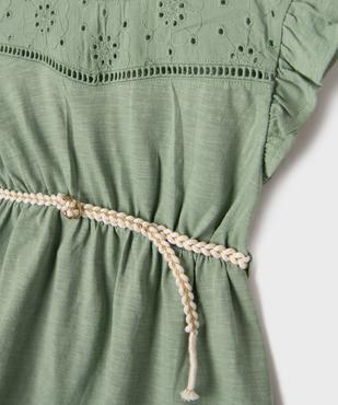 Robe sans manches avec ceinture tressée bébé fille vue2 - GEMO(BEBE DEBT) - GEMO
