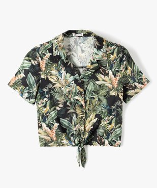 Chemise fille coupe courte à nouer dans le bas vue1 - Nikesneakers (JUNIOR) - Nikesneakers