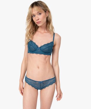 Soutien-gorge femme forme corbeille en dentelle vue3 - GEMO(HOMWR FEM) - GEMO