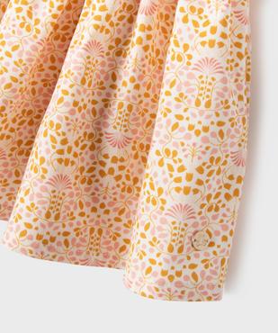 Jupe ample à fleurs et taille smockée fille - LuluCastagnette vue4 - LULU CASTAGNETTE GEMO FOR GOOD - GEMO