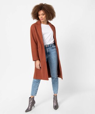Manteau femme aspect drap de laine vue6 - GEMO(FEMME PAP) - GEMO