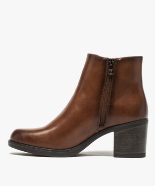 Boots femme unies à talon style chelsea – Tom Tailor vue3 - TOM TAILOR - GEMO