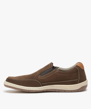 Chaussures bateau homme sans lacets – Terre de Marins vue3 - TERRE DE MARINS - GEMO
