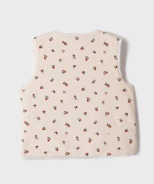 Gilet sans manches réversible fille - LuluCastagnette vue5 - LULUCASTAGNETTE - GEMO