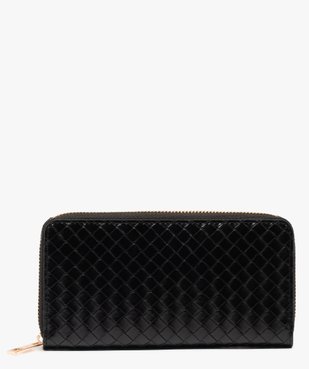 Portefeuille femme grand format à motif en relief vue1 - GEMO (ACCESS) - GEMO