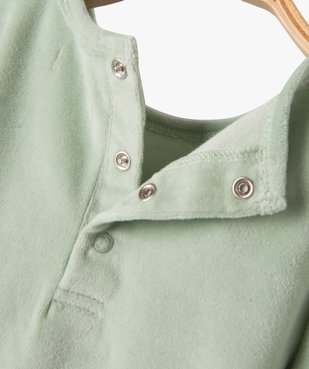 Pyjama 2 pièces en velours avec motifs dinosaures bébé garçon vue3 - GEMO(BB COUCHE) - GEMO