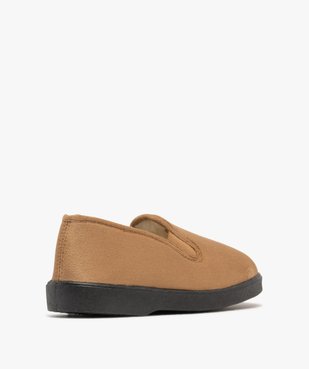 Chaussons en velours uni et doublés laine homme vue8 - G'FLEX - GEMO