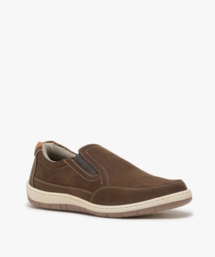 Chaussures bateau homme sans lacets – Terre de Marins vue2 - TERRE DE MARINS - GEMO