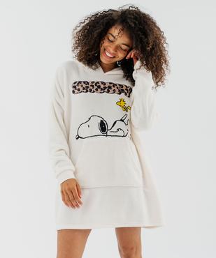 Chemise de nuit polaire femme - Snoopy vue2 - SNOOPY - GEMO