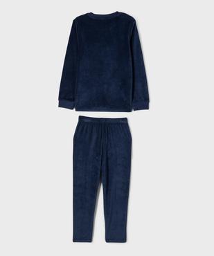 Pyjama en velours chaud imprimé garçon - LuluCastagnette vue4 - LULUCASTAGNETTE - GEMO