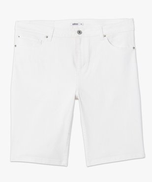 Bermuda homme en coton extensible aspect jean vue4 - GEMO (HOMME) - GEMO