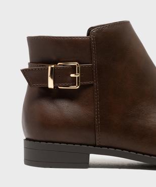 Boots zippées à talon plat femme - Valentina Baldano vue6 - VALENTINA BALDA - GEMO