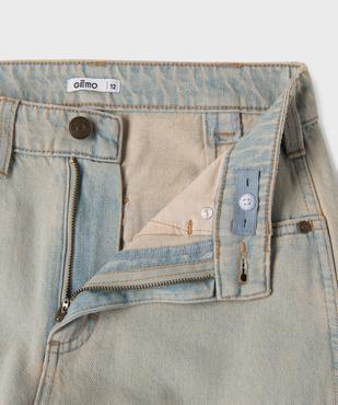 Jean loose délavé avec taille ajustable garçon  vue2 - GEMO (JUNIOR) - GEMO