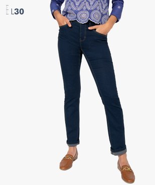 Jean femme extensible coupe Regular – Longueur L30 vue1 - GEMO (JEAN) - GEMO