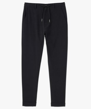 Pantalon homme en toile avec taille ajustable vue4 - GEMO (HOMME) - GEMO
