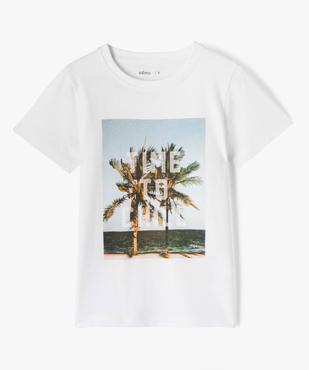 Tee-shirt garçon à manches courtes avec motif estival vue1 - GEMO (ENFANT) - GEMO