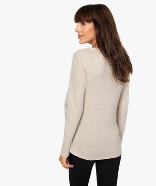 Pull de grossesse et allaitement en maille chinée souple et douce vue3 - GEMO (MATER) - GEMO