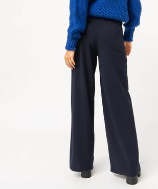 Pantalon en maille extensible avec bijou à la ceinture femme vue3 - GEMO(FEMME PAP) - GEMO