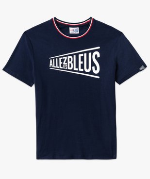 Tee-shirt manches courtes imprimé  - Allez les bleus vue5 - ALLEZ LES BLEUS - GEMO