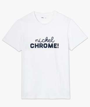 Tee-shirt homme avec inscription contrastante sur l’avant vue4 - GEMO (HOMME) - GEMO