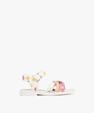 Sandales à brides croisées, scratch et motifs fruits bébé fille vue1 - LOVELY WINGS - GEMO