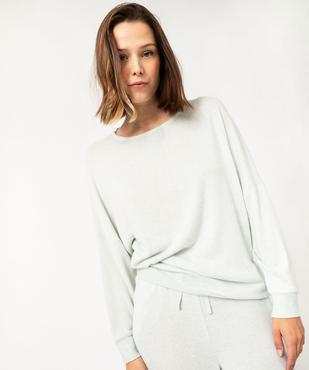 Haut de pyjama à manches chauve-souris femme vue2 - GEMO 4G FEMME - GEMO