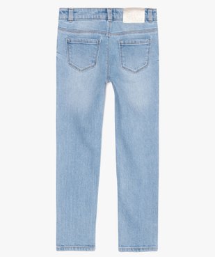 Jean fille coupe Slim avec fleurs brodées – Lulu Castagnette vue5 - LULUCASTAGNETTE - GEMO