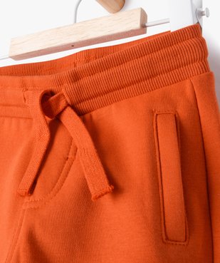 Pantalon de jogging avec ceinture bord-côte bébé garçon vue2 - GEMO 4G BEBE - GEMO