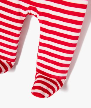 Pyjama de Noël velours avec bonnet bébé vue4 - GEMO(BEBE DEBT) - GEMO