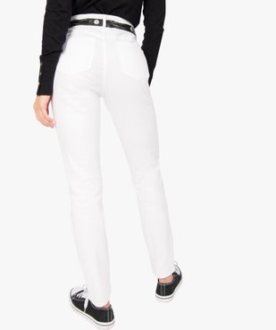 Pantalon femme façon jean coupe slim vue3 - GEMO(FEMME PAP) - GEMO