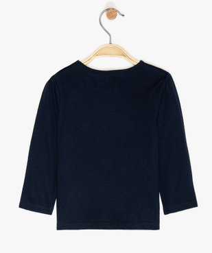 Tee-shirt bébé fille manches longues avec motifs et inscriptions vue2 - GEMO C4G BEBE - GEMO