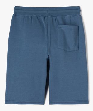 Bermuda en jersey molletonné et taille élastiquée garçon vue3 - GEMO (JUNIOR) - GEMO