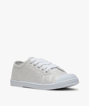 Tennis fille en toile métallisée et bout renforcé vue2 - GEMO (ENFANT) - GEMO