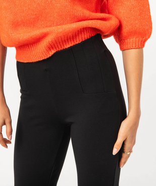 Leggings coupe flare avec surpiqûres sur les hanches femme vue6 - GEMO(FEMME PAP) - GEMO