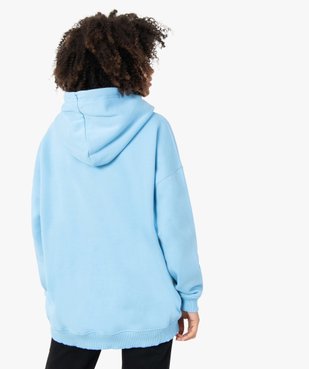 Sweat femme oversize à capuche – LuluCatagnette vue3 - LULUCASTAGNETTE - GEMO