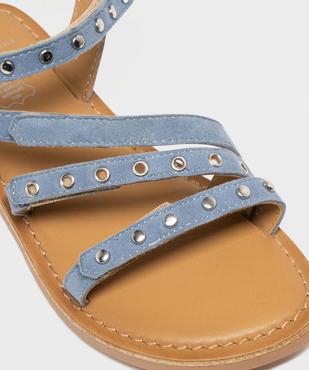 Sandales en cuir multibrides cloutées et perforées fille - Lovely Wings vue6 - LOVELY WINGS GEMO FOR GOOD - GEMO