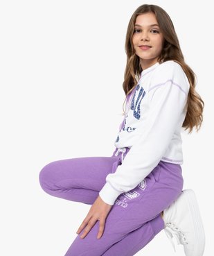 Pantalon de jogging fille avec logo patiné – Camps United vue5 - CAMPS UNITED - GEMO