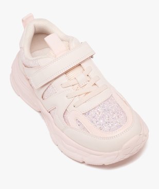 Baskets basses dad shoes à paillettes fille vue5 - LOVELY WINGS - GEMO