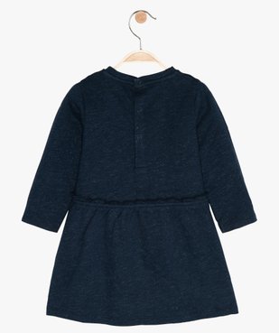 Robe bébé fille matière sweat à manches longues vue3 - GEMO(BEBE DEBT) - GEMO