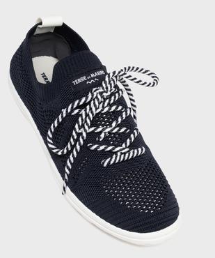 Tennis en toile tricotée femme - Terre de marins vue5 - TERRE DE MARINS - GEMO