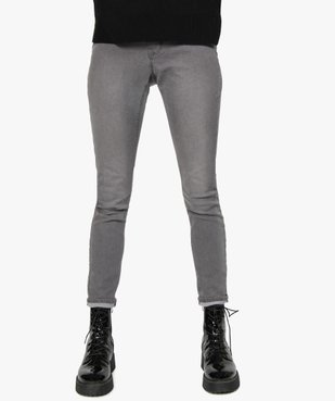 Jean femme coupe Slim aspect délavé vue2 - GEMO C4G FEMME - GEMO