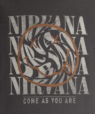 Tee-shirt manches courtes en jersey de coton imprimé garçon - Nirvana vue2 - NIRVANA - GEMO