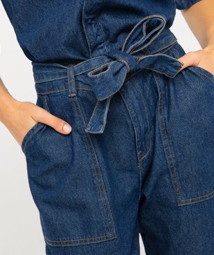 Combinaison pantalon en denim femme  vue5 - GEMO(FEMME PAP) - GEMO