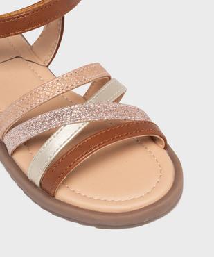 Sandales à brides métallisées et pailletées fille - Lovely Wings vue6 - LOVELY WINGS - GEMO