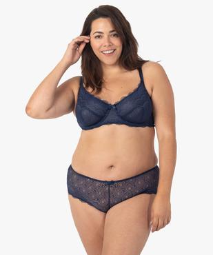 Soutien-gorge emboitant à armatures en dentelle grande taille vue3 - GEMO(HOMWR FEM) - GEMO