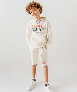 Sweat à capuche imprimé devant et dos garçon - Naruto vue5 - NARUTO - GEMO
